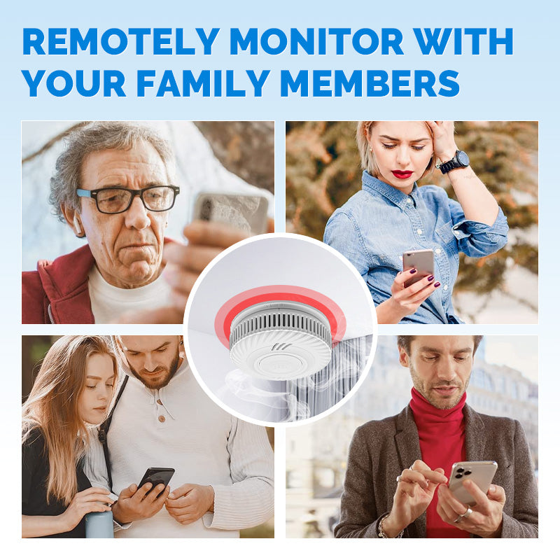 Smart WiFi Smoke Detector Tuya - 10-Year Battery Life
